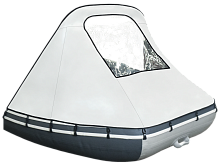 Тент носовой с окном Таймень LX 3200,3400,3600 (ПВХ) светло-серый